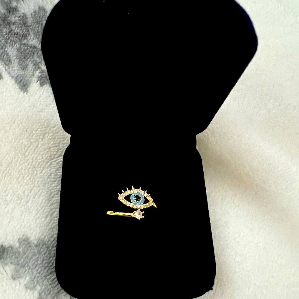 Evil Eye Adjustable Ring NEW